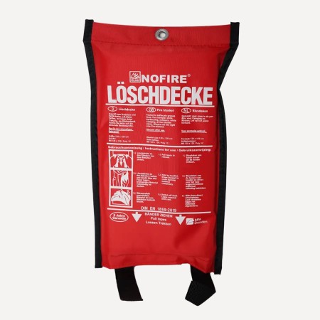 Löschdecke 120cm × 120cm im Beutel